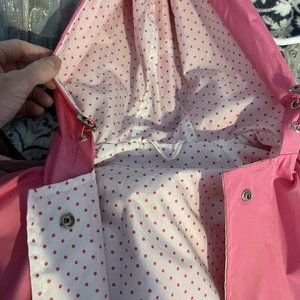 Reversible hooded raincoat